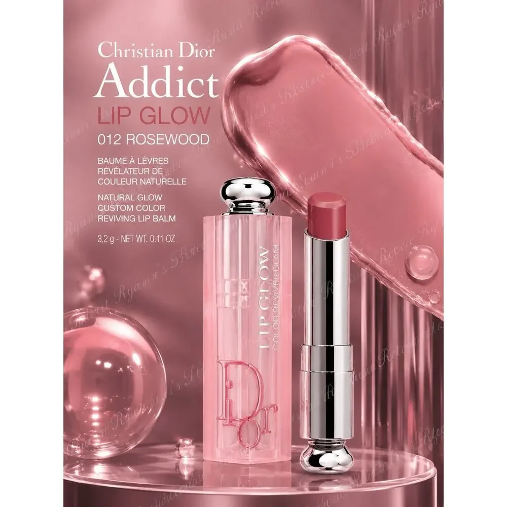 DIOR - Addict lip Glow - Shade: 012 Rosewood - 0.11 oz/ 3.2 g